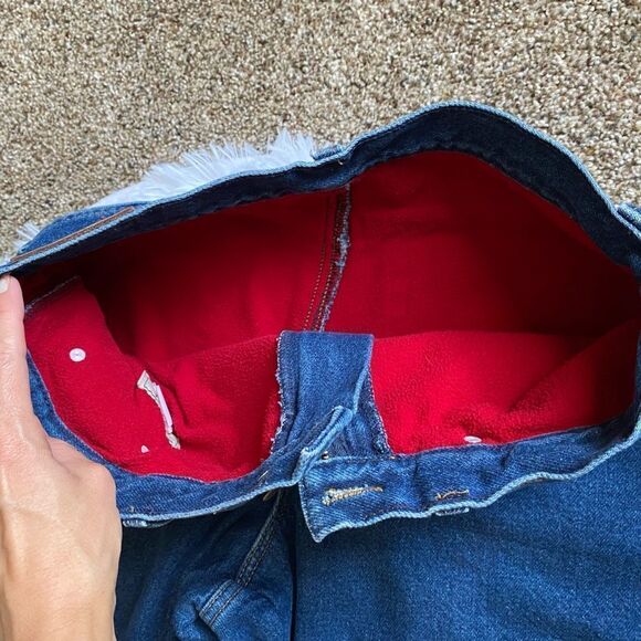 L.L. Bean Double L Relaxed Fit Fleece Lined Jeans Women’s Size 12 - Picture 5 of 9